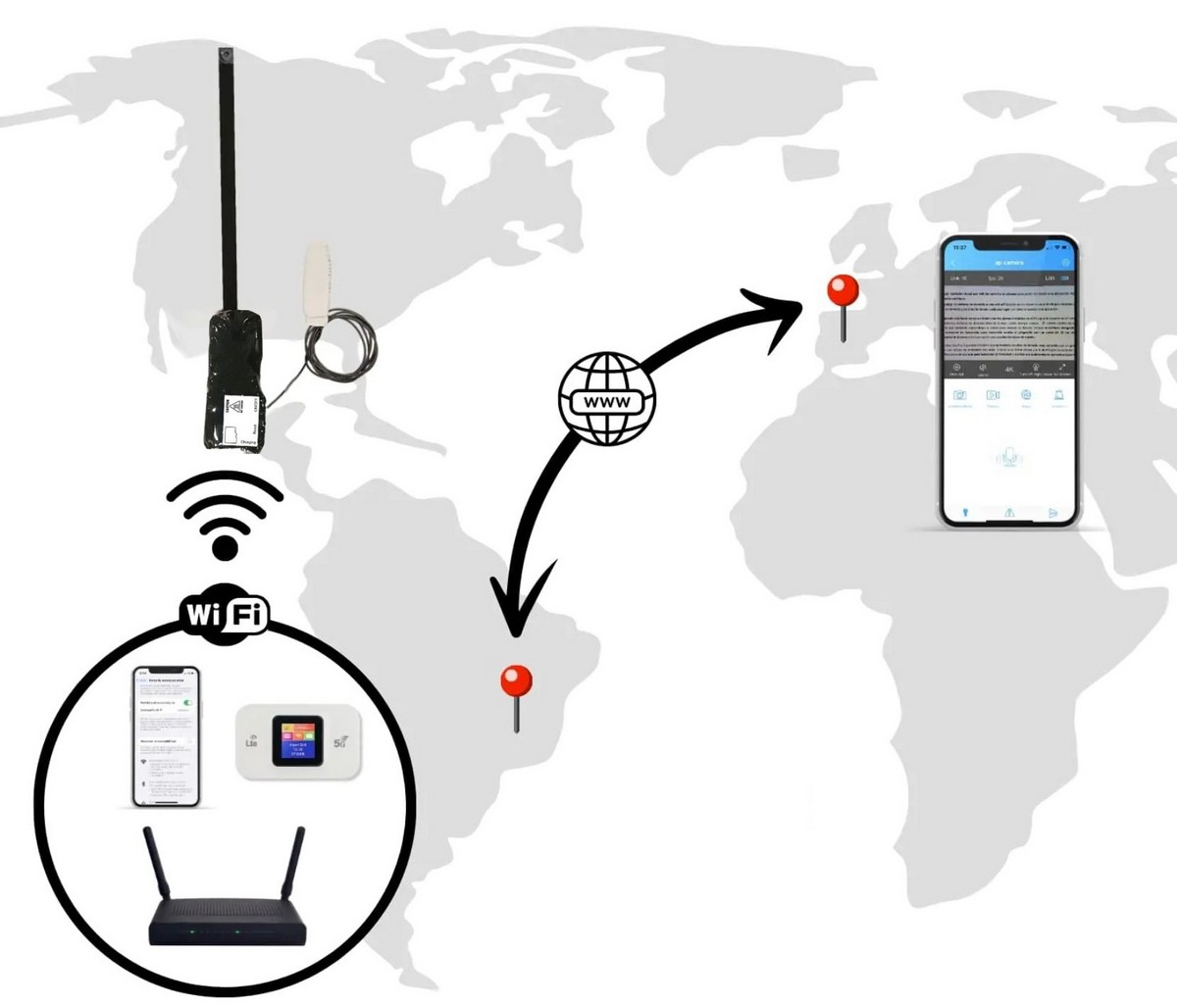 telecamera wifi per guardare il testo dell'esame telecamera studente