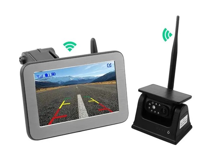 set di retromarcia per auto caravan camion wireless wifi magnetico solare