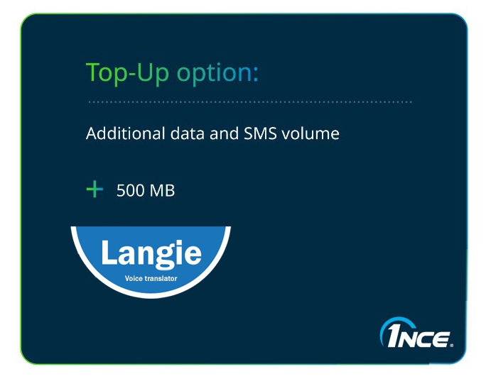 Scheda SIM - volume dati 500 MB con velocità fino a 1 Mbit/s