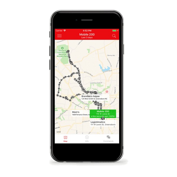 Localizzatore di tracciamento Qbit tramite smartphone