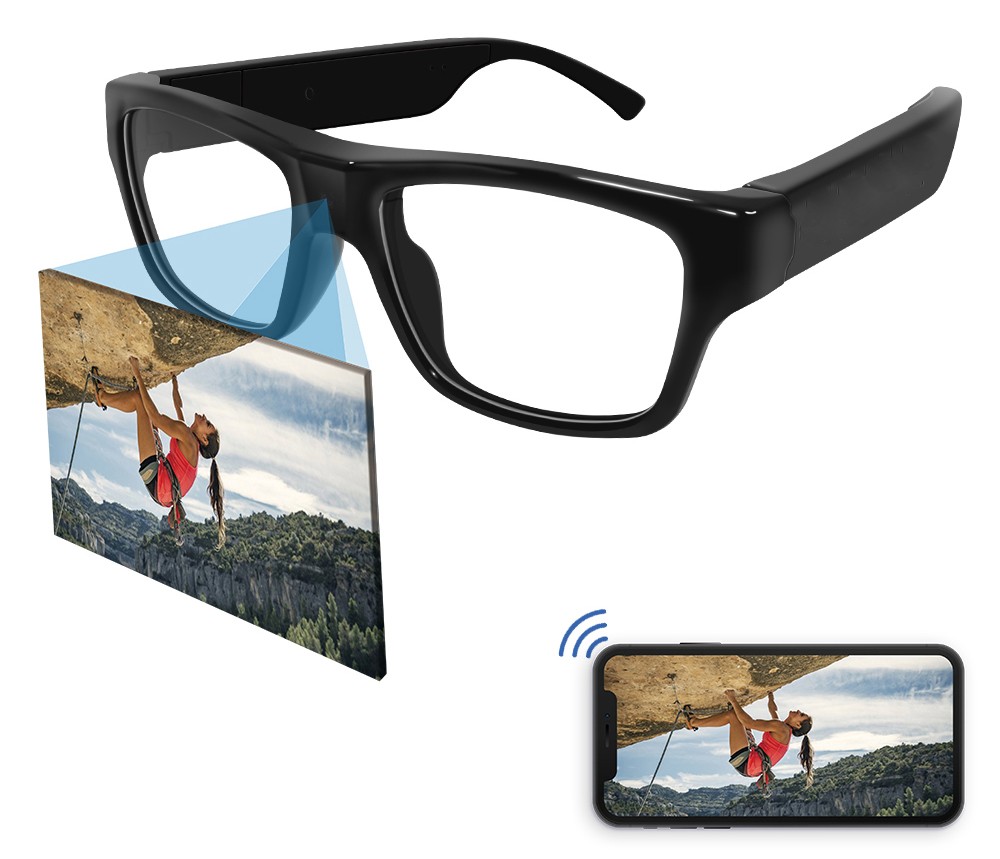 occhiali spia con fotocamera - wifi per cellulari tramite hotspot